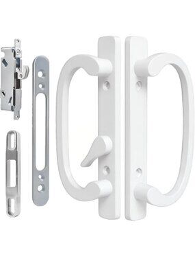 Offset Sliding Patio Door Handle Set Mortise Lock 45° Keyway 1-3/8" To 2" Door
